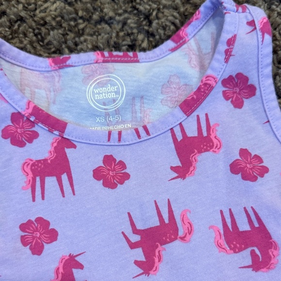 Wonder Nation Lavender Dress with Pink Prints - Picture 2 of 2